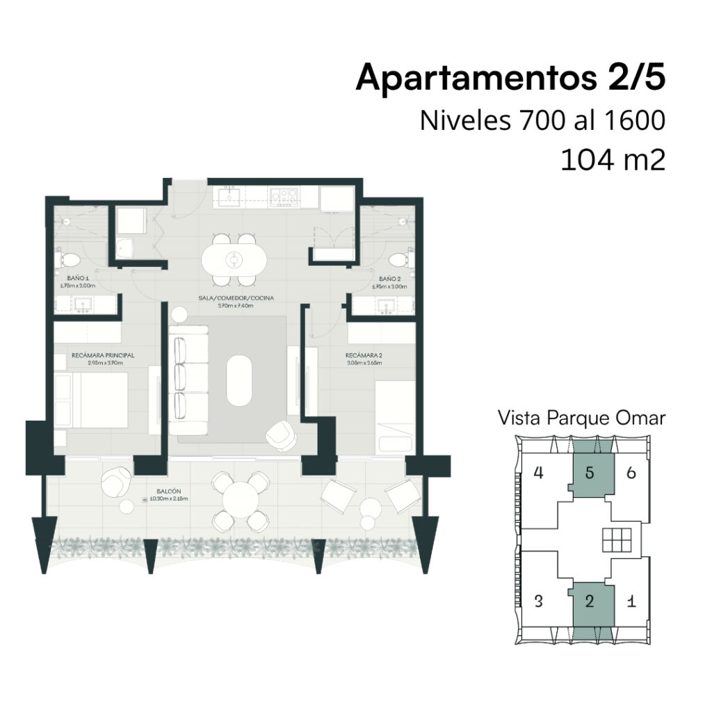 Plano modelo Modelo 104