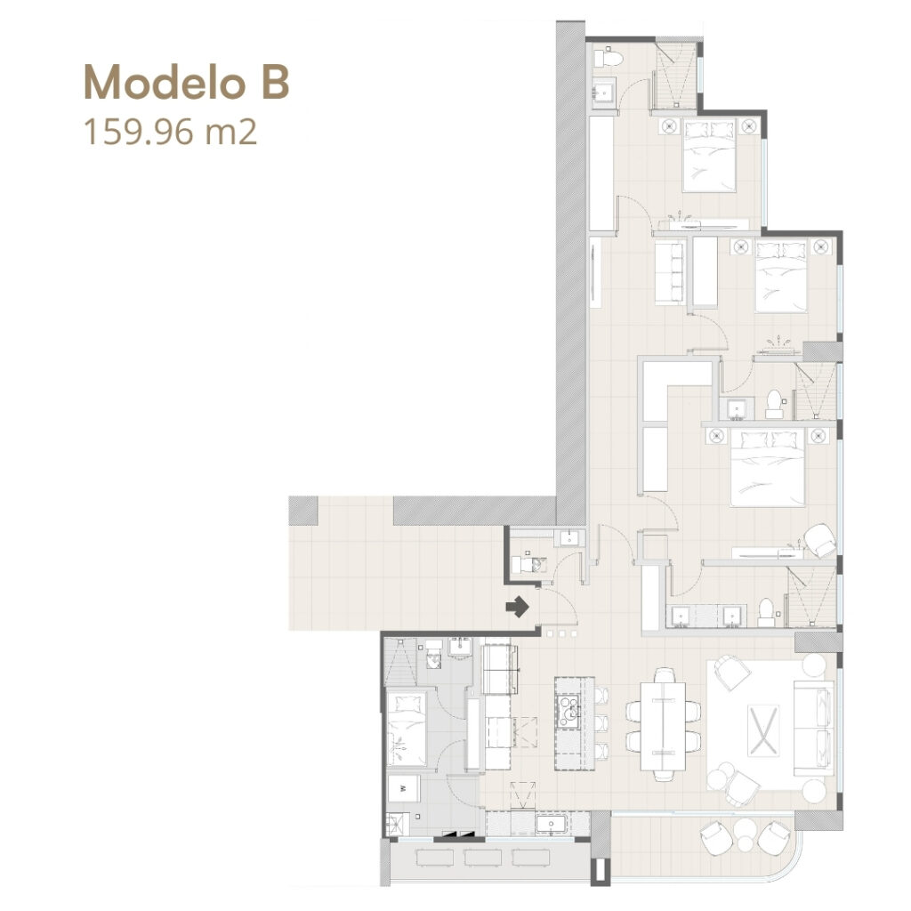 Plano modelo Modelo B